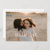 Het is een grappige outtake feestdagenkaart (Voorkant / Achterkant)