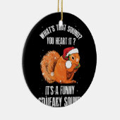 Het is een grappige Squeaky Sound Squirrel Keramisch Ornament (Rechts)