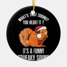 Het is een grappige Squeaky Sound Squirrel Keramisch Ornament