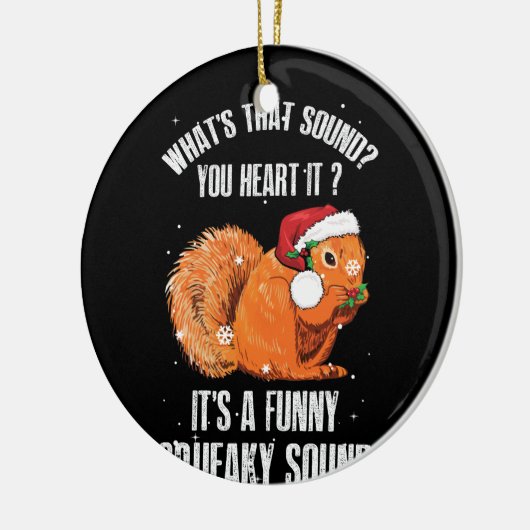 Het is een grappige Squeaky Sound Squirrel Keramisch Ornament (Links)