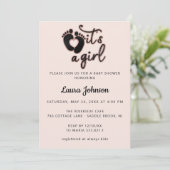 Het is een gratis foto met nieuw Roos voor babysch Kaart (Staand voorkant)