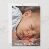 Het is een gratis foto met nieuw Roos voor babysch Kaart (Achterkant)