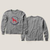 Het is een Great Dane T-shirt (Voorkant /achterkant)