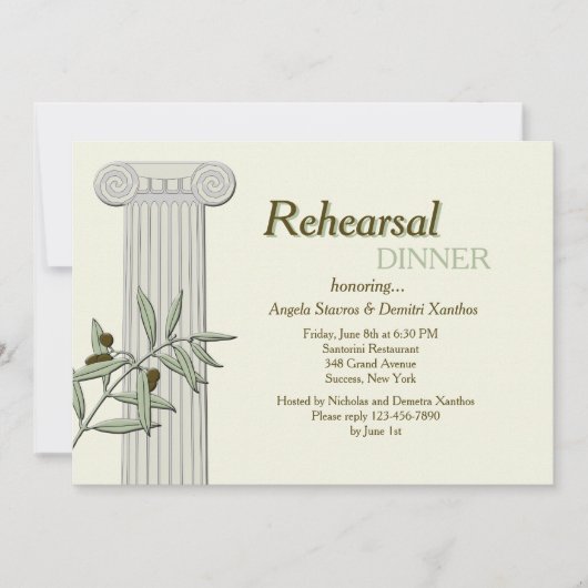 Het is een Griekse uitnodiging voor mij (Voorkant)