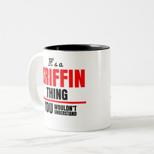Het is een Griffin ding dat je niet zou begrijpen. Tweekleurige Koffiemok (Voorkant links)