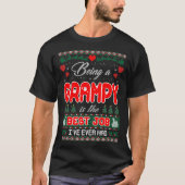 Het is een grijs kerstfeest met het beste werk. t-shirt (Voorkant)