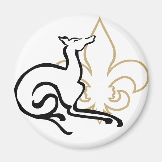 Het is een grijze Logo - 2 Magneet (Voorkant)