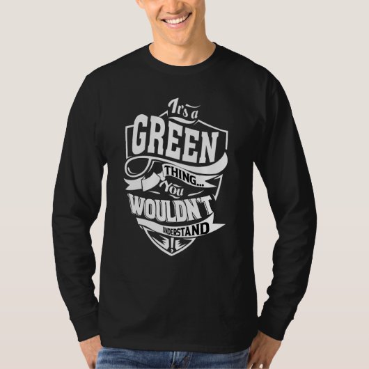 Het is een groen ding t-shirt (Voorkant)