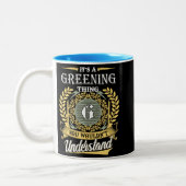 Het is een groene zaak die je niet kunt begrijpen tweekleurige koffiemok (Links)