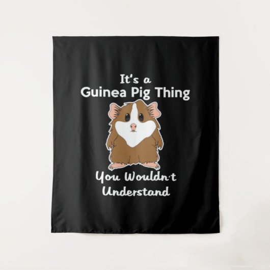 Het is een Guinee-Varken. Wandkleed (Voorkant)