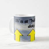 Het is een "half volle" dag! koffiemok (Voorkant links)