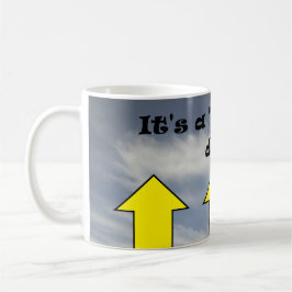 Het is een "half volle" dag! koffiemok