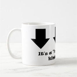 Het is een 'halflege' soort dag! koffiemok