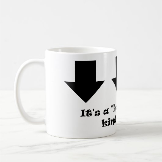 Het is een 'halflege' soort dag! koffiemok (Links)