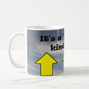 Het is een "halfvol" soort dag ! koffiemok