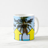 Het is een "halfvol" soort dag ! koffiemok (Voorkant rechts)