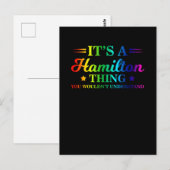Het is een Hamilton-ding, dat begrijp je niet Briefkaart (Voorkant / Achterkant)