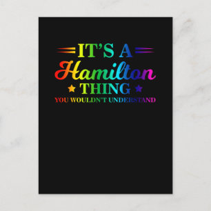 Het is een Hamilton-ding, dat begrijp je niet Briefkaart