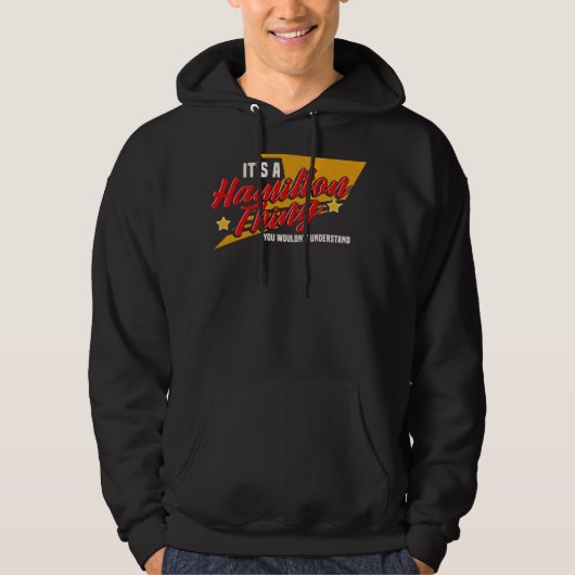 Het is een Hamilton Ding, je zou het niet begrijpe Hoodie (Voorkant)