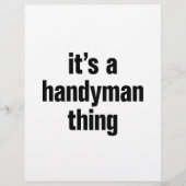 het is een handymanzaak flyer (Voorkant)