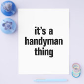 het is een handymanzaak flyer (Enkel)