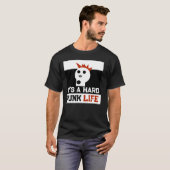 " Het is een hard punkleven " Skullnskin Graphics T-shirt (Voorkant volledig)