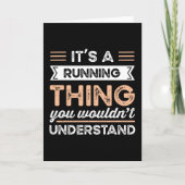 Het is een hardloopding Fun Runner Cadeau Kaart (Voorkant)