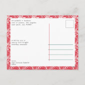 Het is een heerlijk leven Elegant Kerstmis Feestdagenkaart (Achterkant)