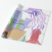 het is een hele oceaan sfeer uitbeelden cadeaupapier (Uitgerold)