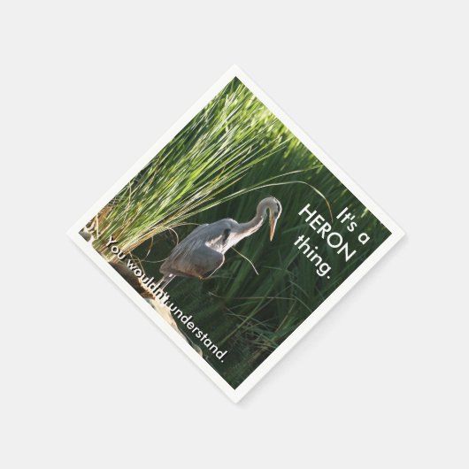 Het is een Heron Ding Servet (Hoek)