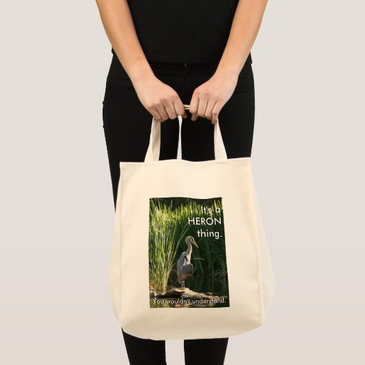 Het is een Heron Ding Tote Bag (Voorkant (product))