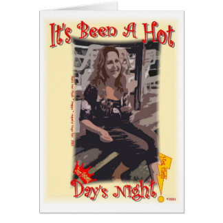 Het is een hete dag nacht