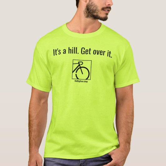 het is een heuvel licht kleuren mannen t-shirt (Voorkant)