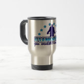 Het is een hockey ding reismok reisbeker (Voorkant links)