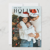 Het is een Hoesje van een kerstfeestfotomagazine Feestdagenkaart (Voorkant)