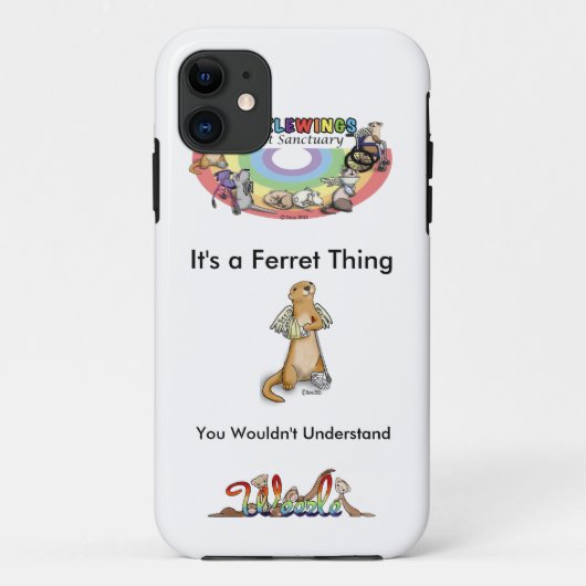 Het is een Hoesje van Ferret Thing Phone (Achterkant)