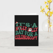 Het is een Holly Xmas Jolly Day voor een colonosco Kaart (Gele Bloem)