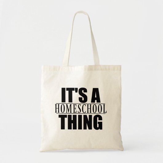 Het is een Homeschool-Canvas tas (Voorkant)