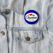 Het is een hond. Ik hou van mijn Chiweenie Ronde Button 5,7 Cm (In situ)