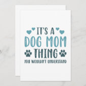 Het is een hond-mam-ding bedankkaart (Voorkant / Achterkant)