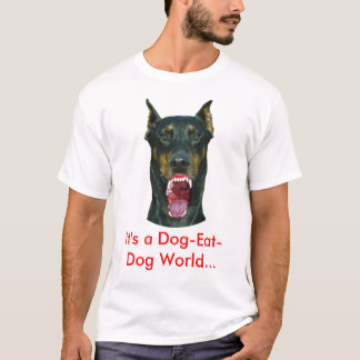 Het is een hondenhondenwereld... t-shirt