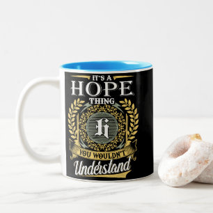 Het is een hoopzaak die je niet kunt begrijpen tweekleurige koffiemok