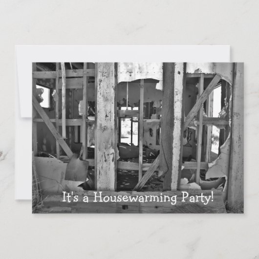 Het is een Housewarming Party! vernietigd huis uit Kaart (Voorkant)