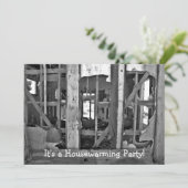 Het is een Housewarming Party! vernietigd huis uit Kaart (Staand voorkant)