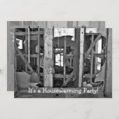 Het is een Housewarming Party! vernietigd huis uit Kaart (Voorkant / Achterkant)