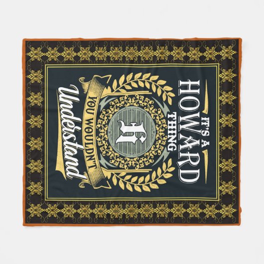 Het is een Howard ding dat je niet kon begrijpen Fleece Deken (Voorkant (Horizontaal))