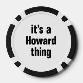 Het is een howard ding poker chips (Achterkant)