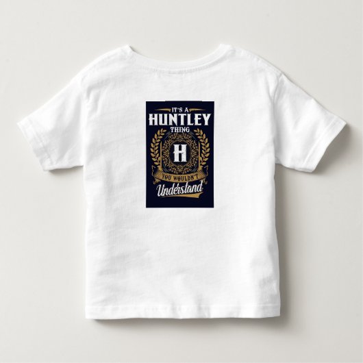 Het is een Huntley ding Kinder Shirts (Achterkant)