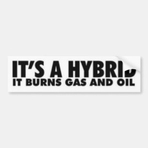 HET IS EEN HYBRID BUMPERSTICKER