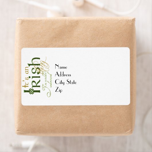 Het is een Iers ding Etiket (Insitu)